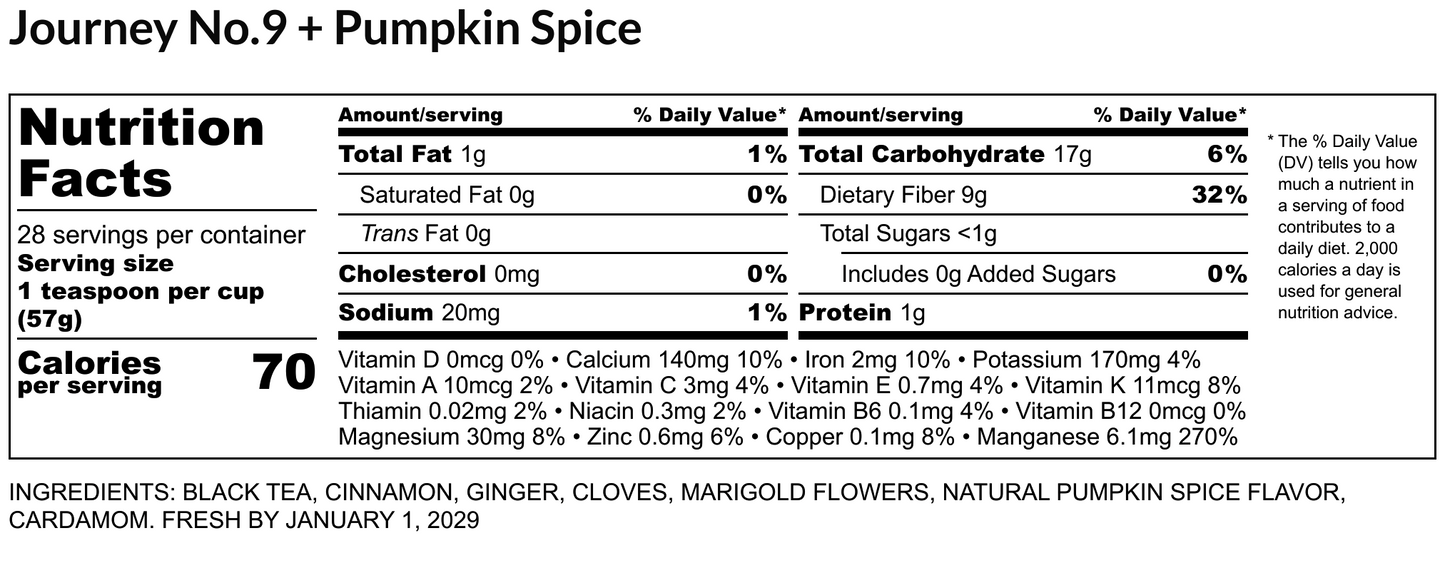 No.8 Fall Collection Loose Leaf Tea Pumpkin Spice & Ember Glow - Loose Leaf Tea