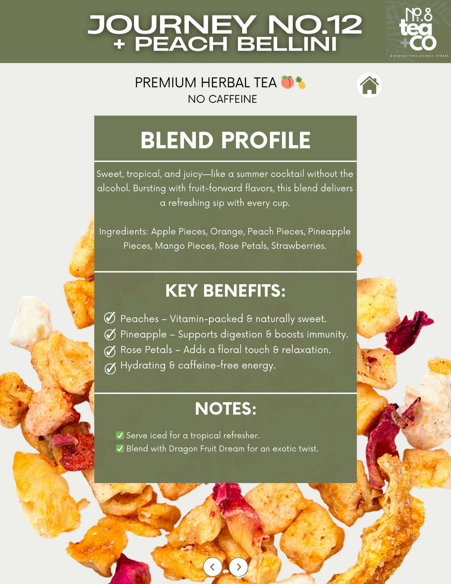 No.12 + Peach Bellini - Loose Leaf Tea
