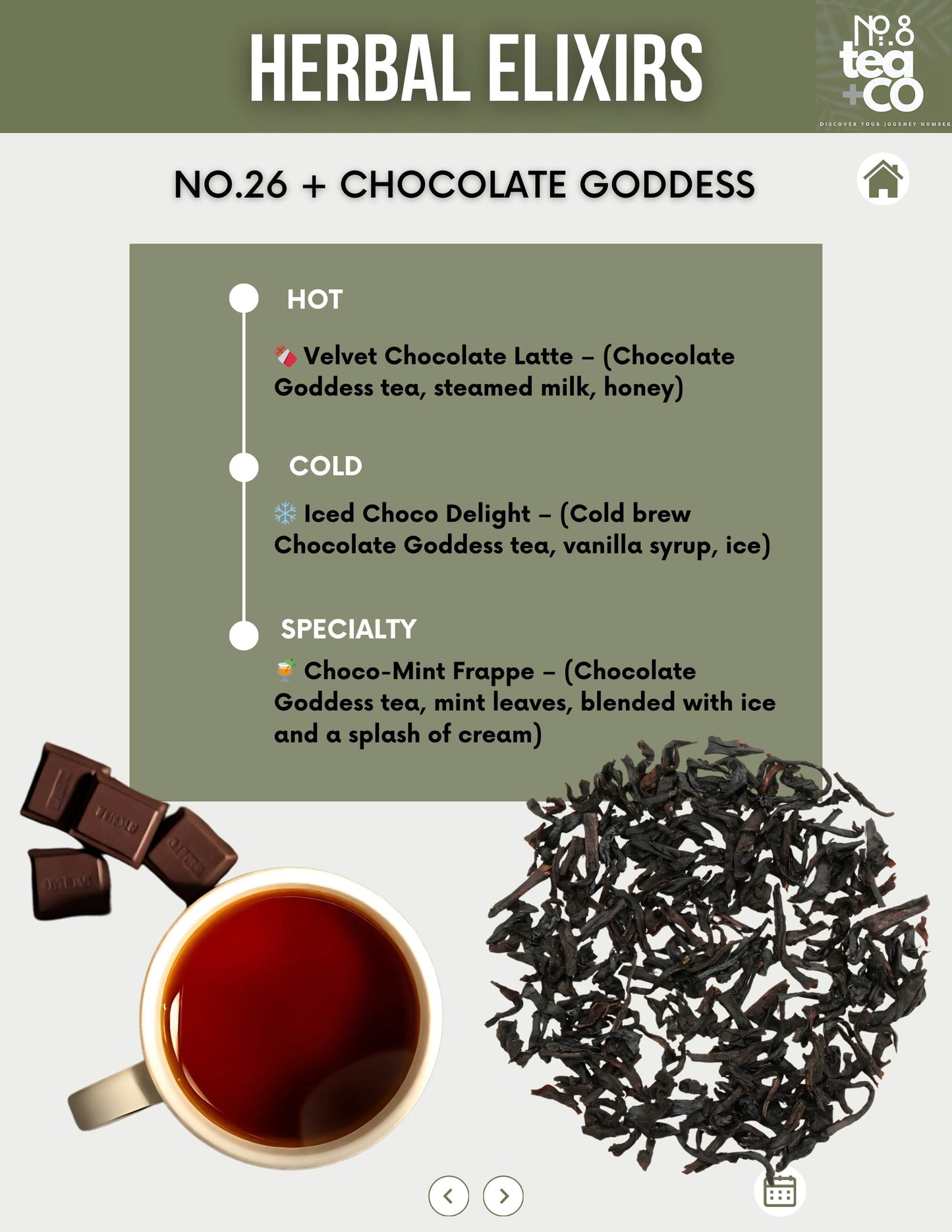 No.26 + Chocolate Goddess - Luxurious Tea Blend Premium Sri Lankan Black Tea - Loose Leaf Tea