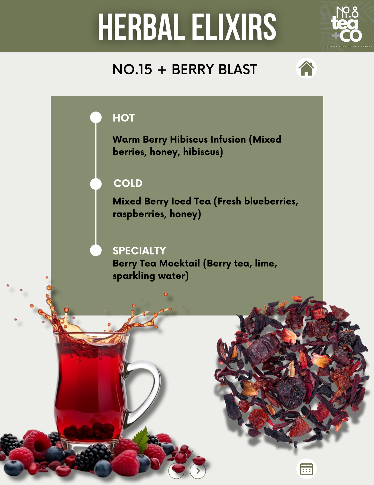 Organic Herbal Tea Sampler Gift Set | 5 Premium Wellness Teas | Number 8 Tea - Loose Leaf Tea