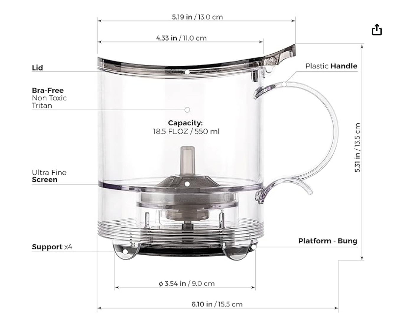 No.8 Ez Brew - Easy to Use Brewing for Premium Tea - Tea accessories