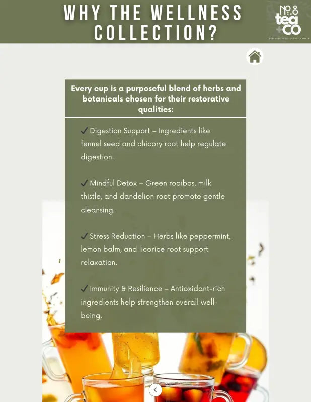 No.8 Wellness Tea Collection with Green Rooibos Tea - Loose Leaf Tea