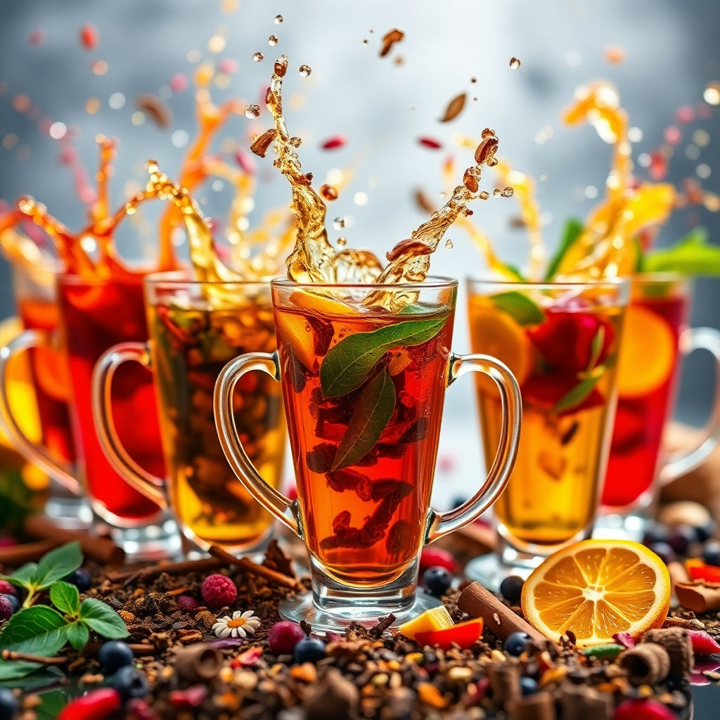 Organic Herbal Tea Sampler Gift Set | 5 Premium Wellness Teas | Number 8 Tea - Loose Leaf Tea
