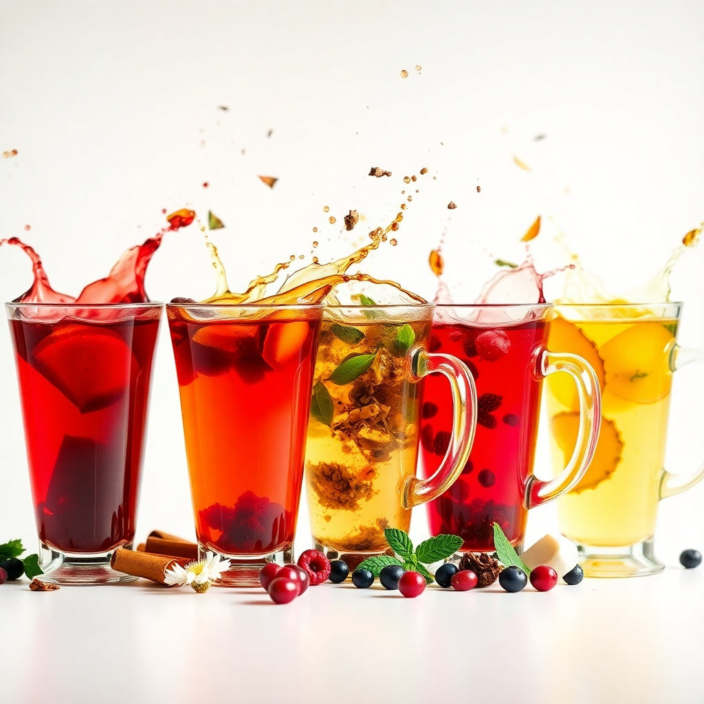 Organic Herbal Tea Sampler Gift Set | 5 Premium Wellness Teas | Number 8 Tea - Loose Leaf Tea