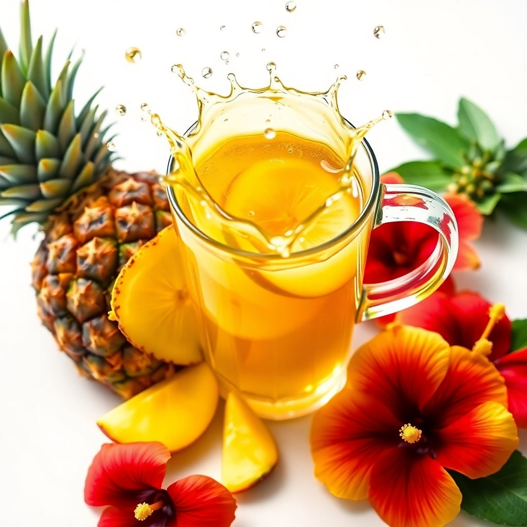 No.22 + Kona Pineapple- Green Rooibos Tea Kona Pineapple Tea for Collagen Production Kona Pineapple Tea