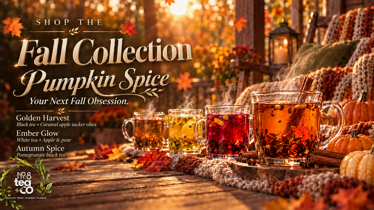 Shop the Fall Collection. Pumpkin Spice: Your Next Fall Obsession. Golden Harvest: black tea, caramel apple sucker vibes. Ember Glow: white tea, apple and pear. Autumn Spice: pomegranate black tea.